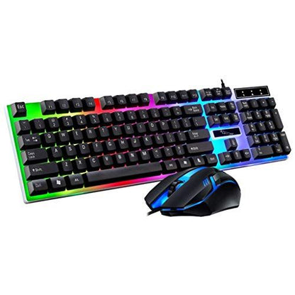 clavier rétroéclairer + souris  filaire
