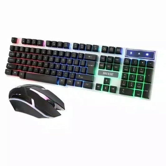 clavier rétroéclairer + souris  filaire